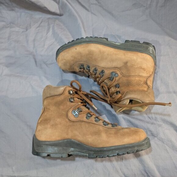 Asolo FX530 Tan Leather Hiking Boots Men Size 8.5 - Picture 6 of 9